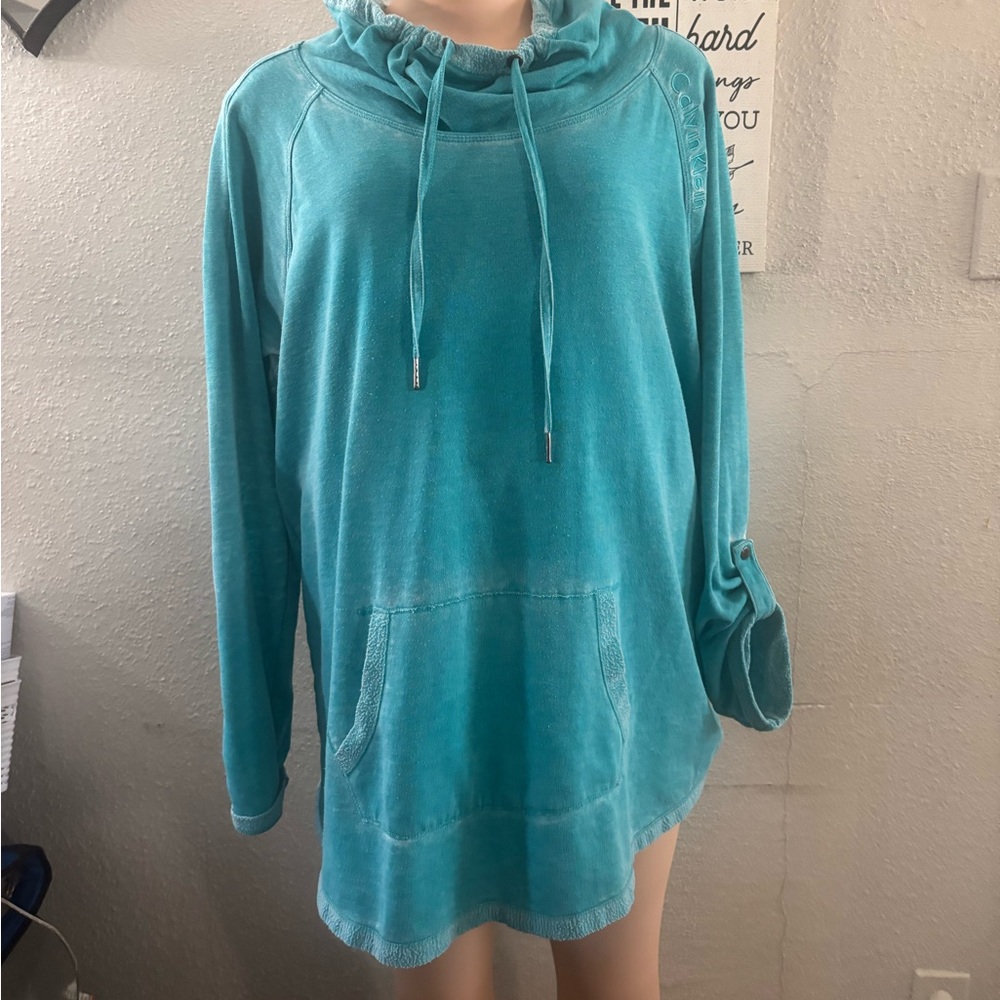 Calvin Klein Turquoise Pull Over Sweater for Women